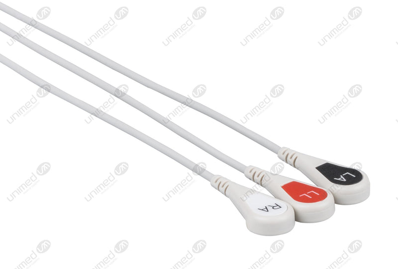 Snap connector philips ecg lead wire 