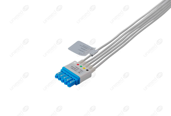 Philips Compatible Reusable ECG Lead Wire - IEC  - 5 Leads Grabber