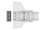 Philips Compatible ECG Telemetry cable - AHA - 3 Leads Snap
