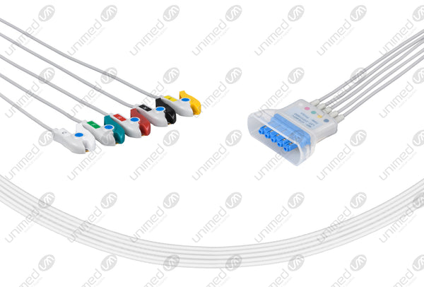 Philips Compatible ECG Telemetry cable - IEC- 5 Leads Grabber