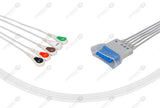 Philips Compatible ECG Telemetry cable - AHA - 5 Leads Snap