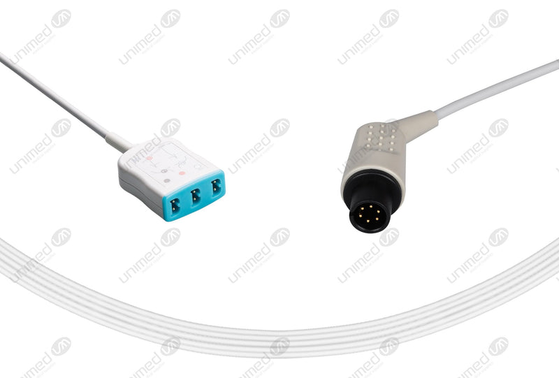 AAMI 6Pin Compatible ECG Trunk Cables 3 Leads,LL Style 3-pin
