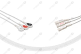 LL Compatible Reusable ECG Lead Wires 3 Leads Snap
