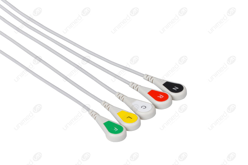 LL Compatible Reusable ECG Lead Wire snap connector