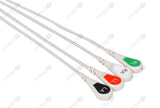 Medtronic Compatible Reusable ECG Lead Wire - AHA - 4 Leads Snap