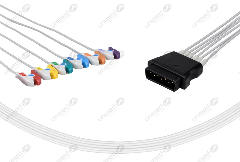 Medtronic Compatible Reusable ECG Lead Wires 6 Leads Grabber