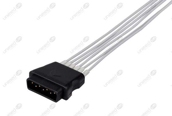 Medtronic Compatible Reusable ECG Lead Wire - AHA - 6 Leads Grabber
