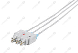 Mennen Compatible Reusable ECG Lead Wire - AHA - 3 Leads Snap