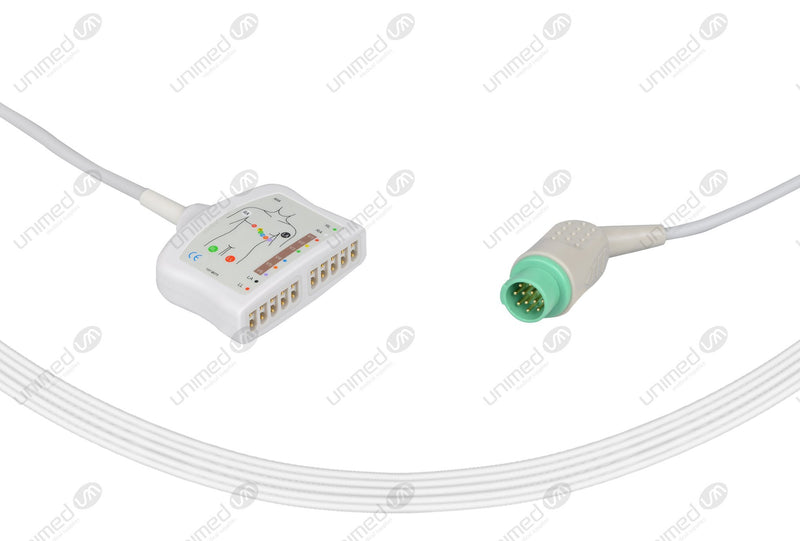 Fukuda Compatible ECG Trunk Cables 10 Leads,Marquette 10-pin