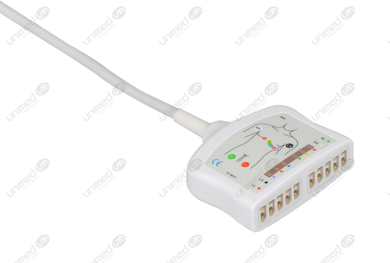 Fukuda Compatible ECG Trunk cable - AHA - 10 Leads/Marquette 10-pin