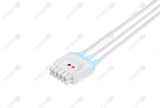GE/Marquette Compatible Reusable ECG Lead Wire - AHA - 3 Leads Snap