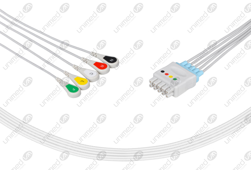 MQ5-90S-I GE/Marquette Compatible Reusable ECG Lead Wire