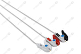GE Vivid Compatible Reusable ECG Lead Wire - AHA - 3 Leads Grabber