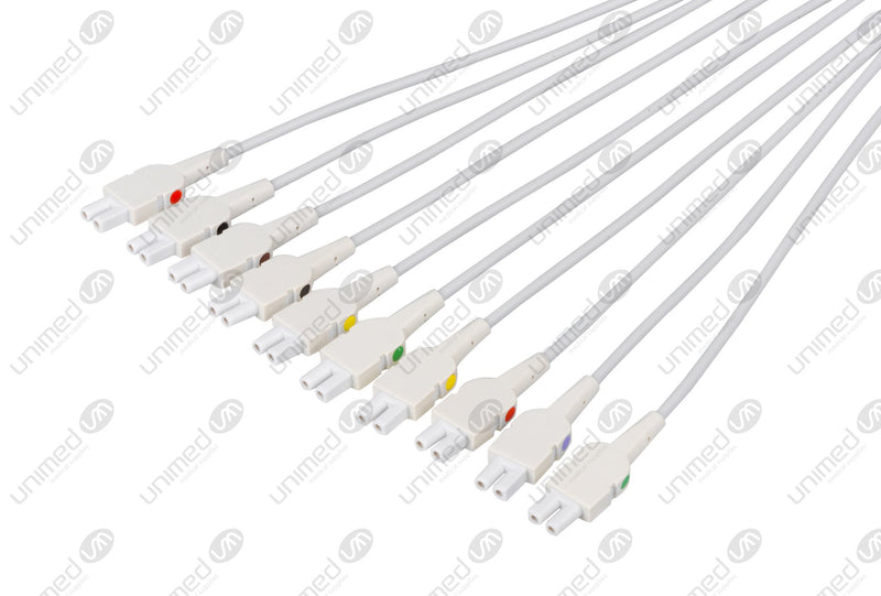 GE/Marquette Compatible EKG Lead Wire - IEC - 4mm Banana End