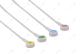 GE Compatible Reusable ECG lead wire - IEC - 4 Leads Snap