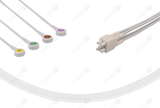 GE Compatible Reusable ECG lead wire - IEC - 4 Leads Snap