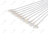 GE/Marquette Compatible Diagnostic ECG Cardiography shielded - AHA - 10 Leads 3mm Needle