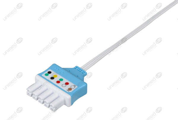 Mindray Compatible Disposable ECG Lead Wire - AHA - 3 Leads Grabber Box of 10