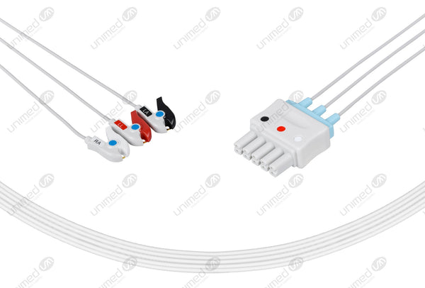 Mindray Compatible Reusable ECG Lead Wires 3 Leads Grabber
