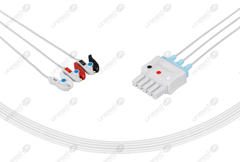 Mindray Compatible Reusable ECG Lead Wires 3 Leads Grabber