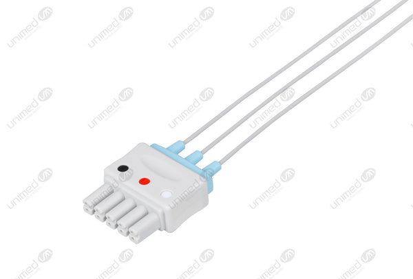 Mindray Compatible Reusable ECG Lead Wire - AHA - 3 Leads Grabber