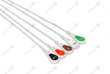Mindray Compatible Reusable ECG Lead Wire - AHA - 5 Leads Snap