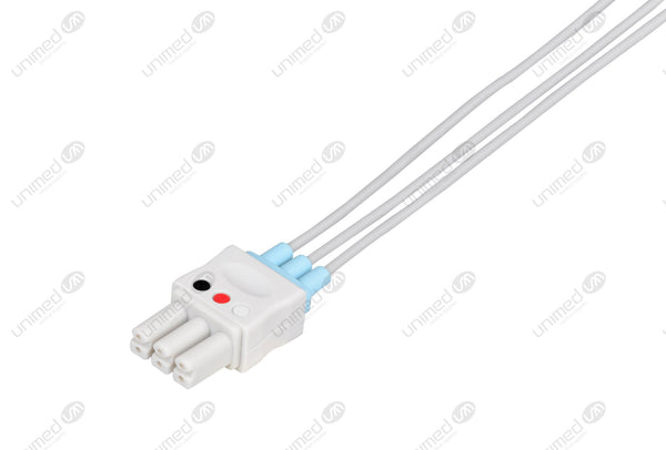 Mindray Compatible Reusable ECG Lead Wire - AHA - 3 Leads Neonate Grabber