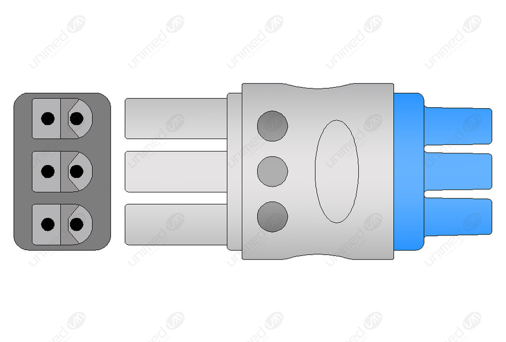 Datex Compatible Reusable ECG Lead Wires, 5 Leads Grabber – Unimed