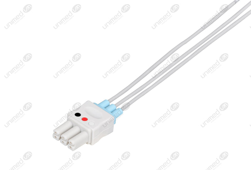 Mindray Compatible Reusable ECG Lead Wire - AHA - 3 Leads Grabber