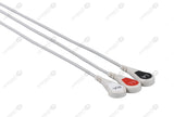 Mindray Compatible Reusable ECG Lead Wire - AHA - 3 Leads Snap
