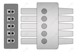 Mindray Compatible Individual Set Lead Wire - AHA - 5 Leads Snap