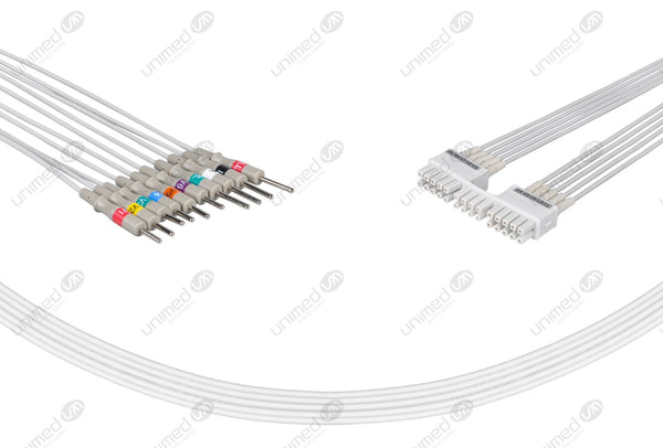 Mortara Compatible EKG Lead Wire 3mm Needle End