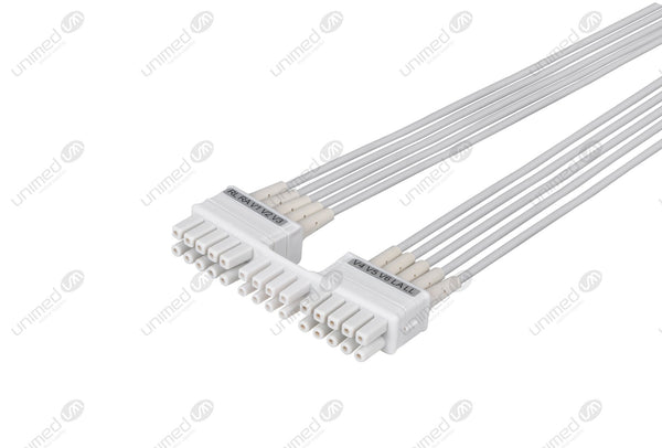 Mortara Compatible EKG Lead Wire - AHA - 3mm Needle End