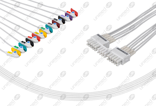 Mortara Compatible EKG Lead Wire - IEC - Grabber End