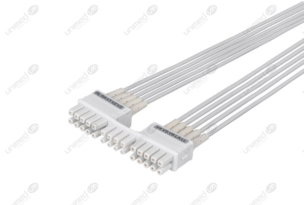 Mortara Compatible EKG Lead Wire - AHA - Snap End