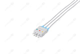 Nihon Kohden BR-019 Compatible Reusable ECG Lead Wire - IEC - 3 Leads Snap