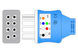 Nihon Kohden BR-903 Compatible Disposable ECG Lead Wire - AHA - 3 Leads Grabber Box of 10