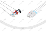 Nihon Kohden BR-903 Compatible Reusable ECG Lead Wires 3 Leads Grabber