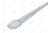 Nihon Kohden BR-906 Compatible Reusable ECG Lead Wire - AHA - 6 Leads Grabber