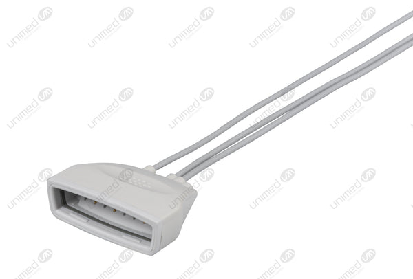 Philips MX40 Compatible Reusable ECG Lead Wire - AHA - 3 Leads Grabber