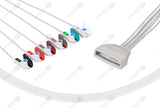 Philips MX40 Compatible Reusable ECG Lead Wires 6 Leads Grabber