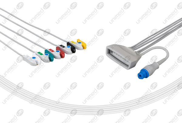 PTS5-90P-I Philips MX40 with SpO2 Compatible Reusable ECG Lead Wire