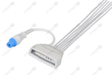 Philips MX40 with SpO2  Compatible Reusable ECG Lead Wire - AHA - 6 Leads Snap