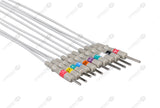 Philips Compatible Diagnostic ECG Cardiography shielded - AHA - 10 Leads 3mm Needle