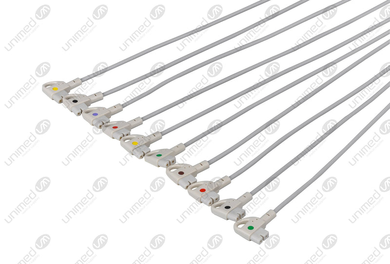 Philips Compatible EKG Lead Wire - IEC - 4mm Banana End
