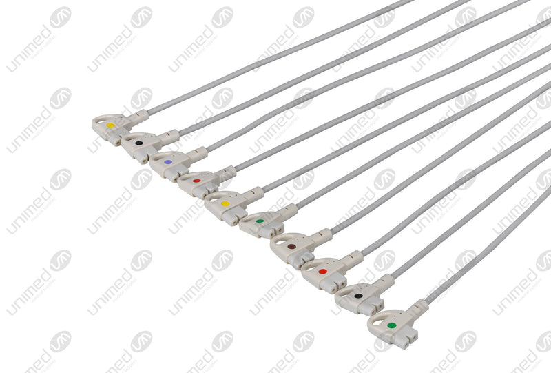 Philips Compatible EKG Lead Wire - IEC - Grabber End