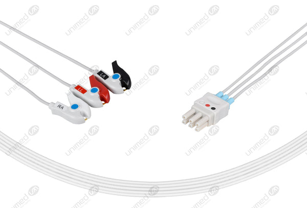 Unimed pat number  SL3-90P  Spacelabs Compatible Reusable ECG Lead Wire