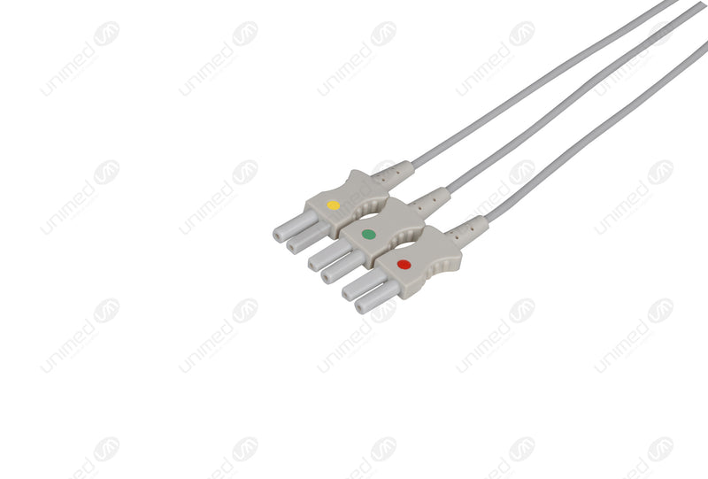 Spacelabs Compatible Reusable ECG Lead Wire - IEC - monitor connector