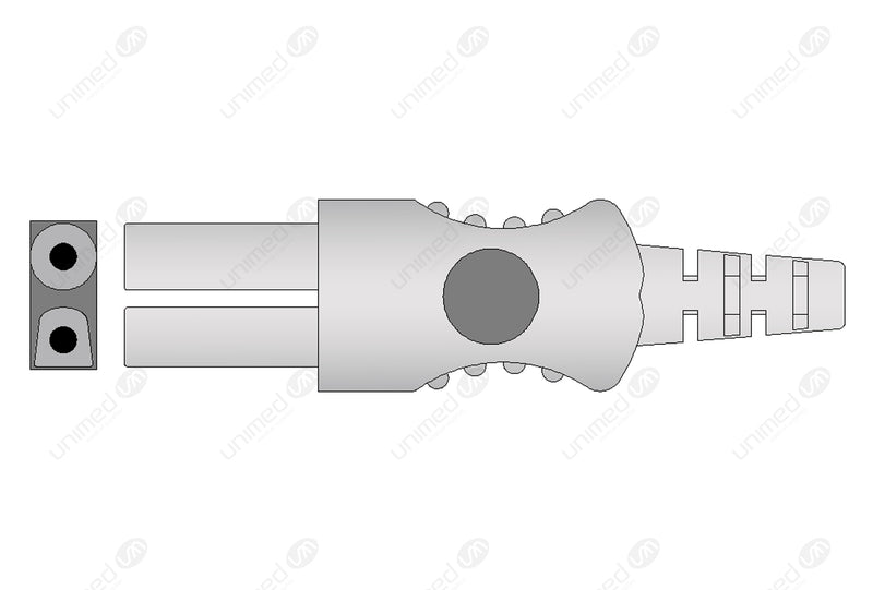 Spacelabs Compatible Reusable ECG Lead Wire - AHA - 5 Leads Grabber