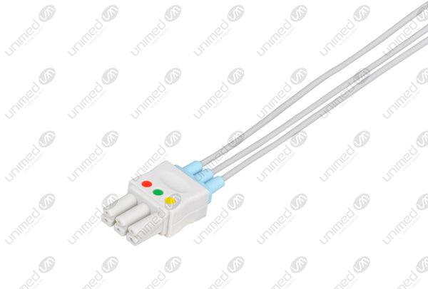 Siemens Compatible Reusable ECG Lead Wire device end